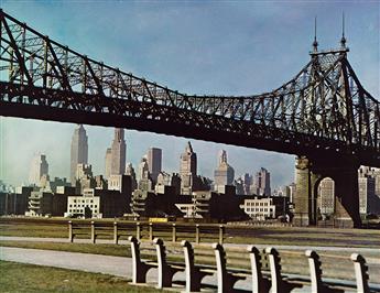 HARRY WARNECKE (1900-1984) New York, as seen from the Staten Island Ferry * Queensborough Bridge. 1948.